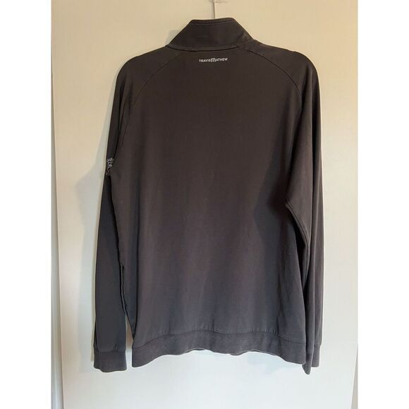 Travis Mathew Black 1/4 Zip Golf Long Sleeve Sweater Size Medium Castlewood CC - Picture 2 of 3